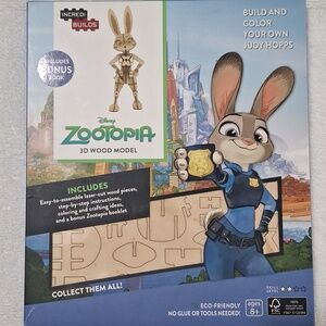 NEW Zootopia 3D Judy Hopps Wood Model IncrediBuilds Disney